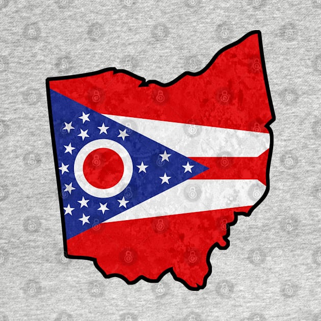 Ohio State Flag Dayton Cleveland Cincinnati Columbus Athens Toledo Akron Canton by TravelTime